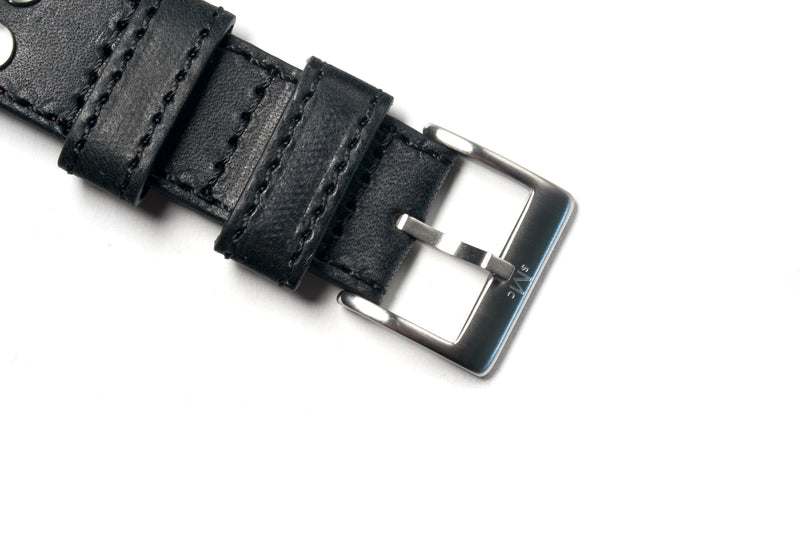 Black Pilot Maya Leather Strap