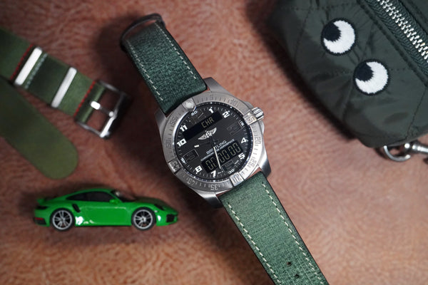 Green Babele Leather Strap