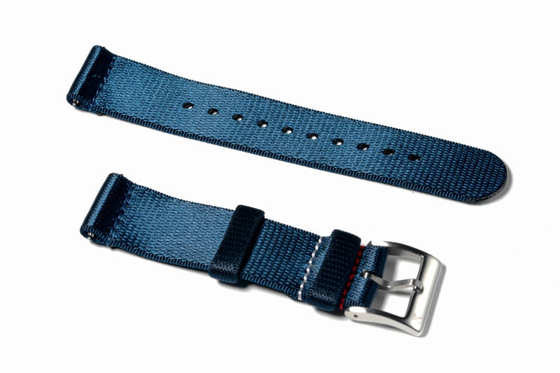 Royal Blue 2-Piece Loop Seatbelt Watch Strap