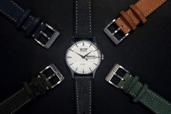 Cenere Grey Babele Leather Strap