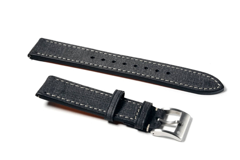 Cenere Grey Babele Leather Strap for Apple Watch