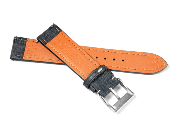 Cenere Grey Babele Leather Strap