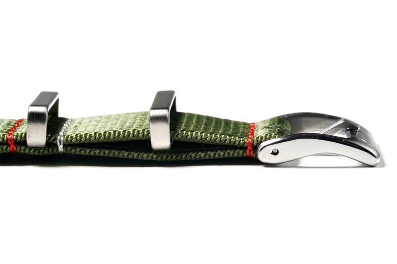 Army Green Loop Seatbelt Watch Strap