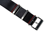 Black Loop Seatbelt Watch Strap