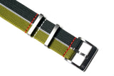 Spring Ribbed Nylon Watch Strap (Maple Leaf Collection)