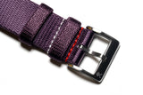 Eggplant 2-Piece Loop Seatbelt Watch Strap