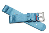 Sally Blue 2-Piece Loop Seatbelt Watch Strap