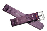 Eggplant 2-Piece Loop Seatbelt Watch Strap