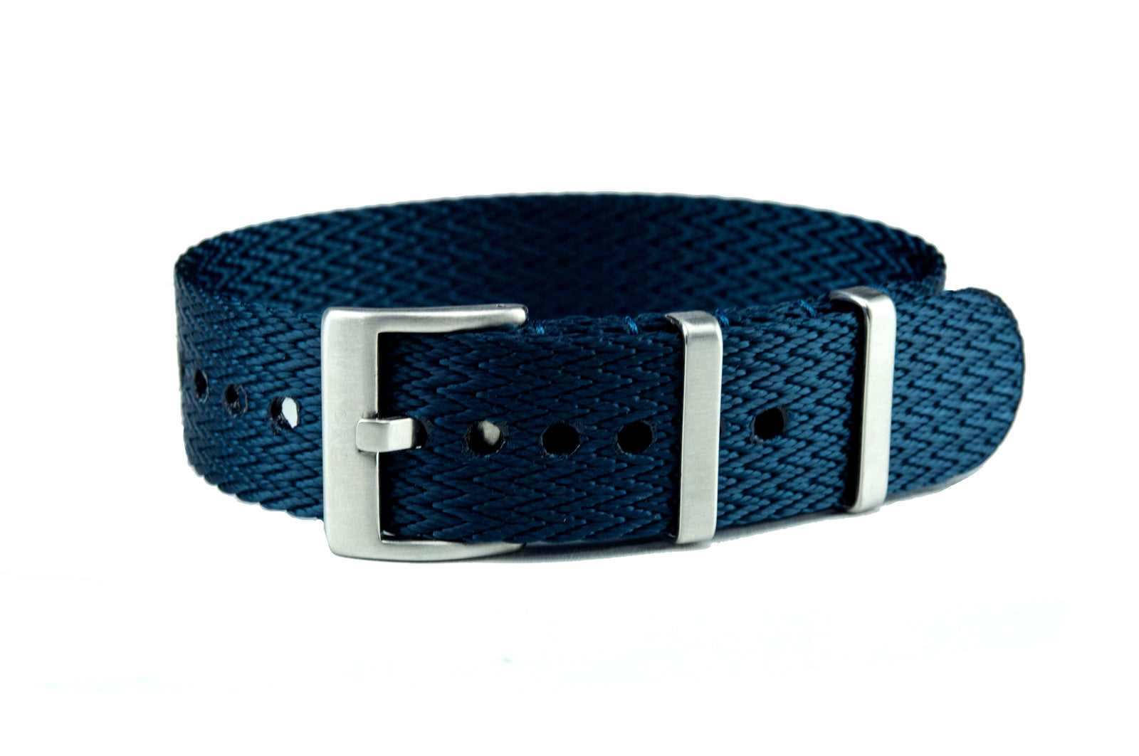 Blue Single Pass Seatbelt Watch Strap Strap Mill Canada